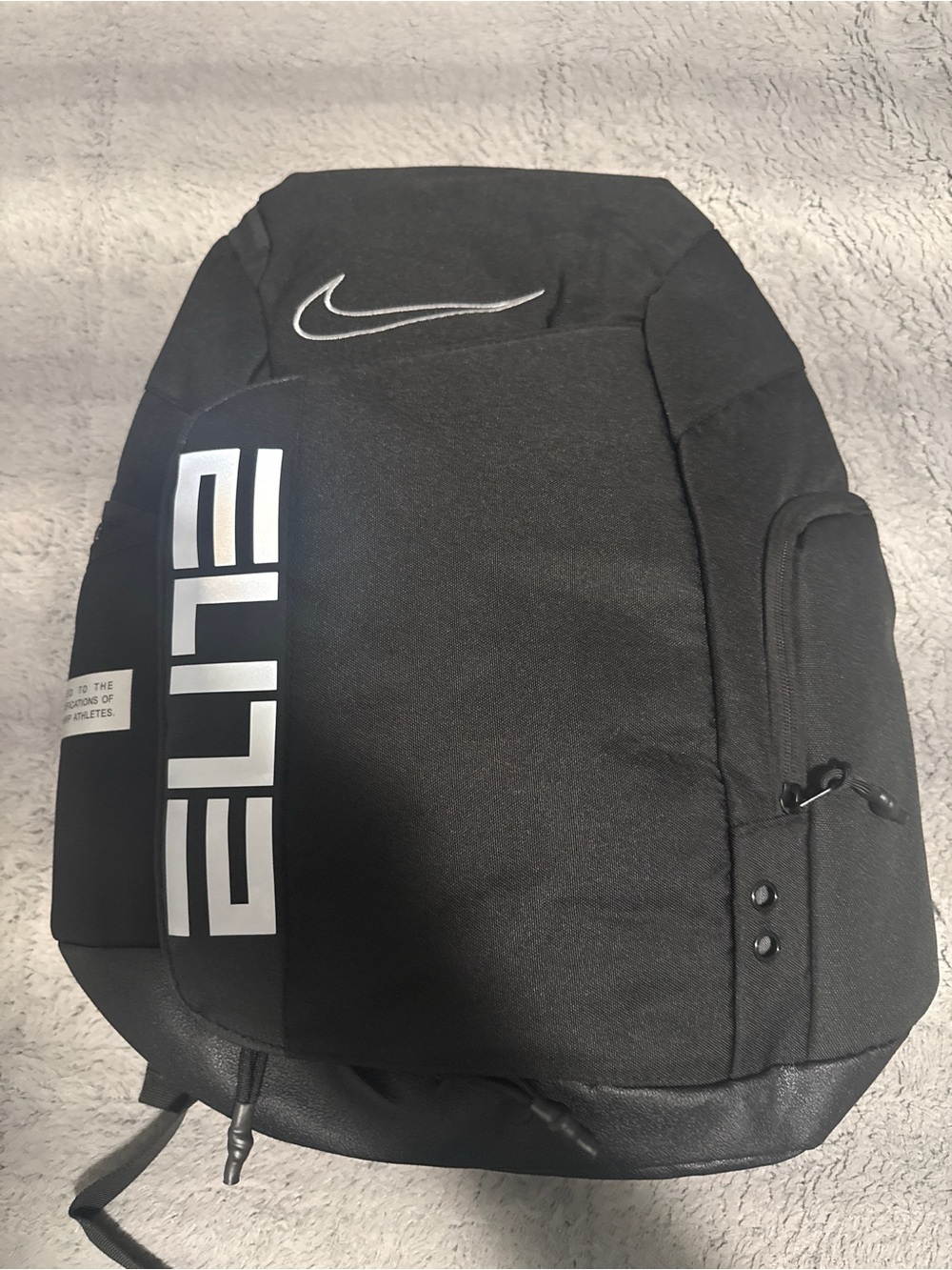 Nike Black ELITE Men's Backpack with White Accents